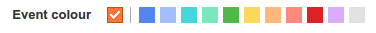 Event colors in Google Calendar app