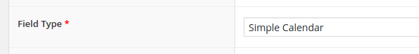 Simple Calendar ACF field type